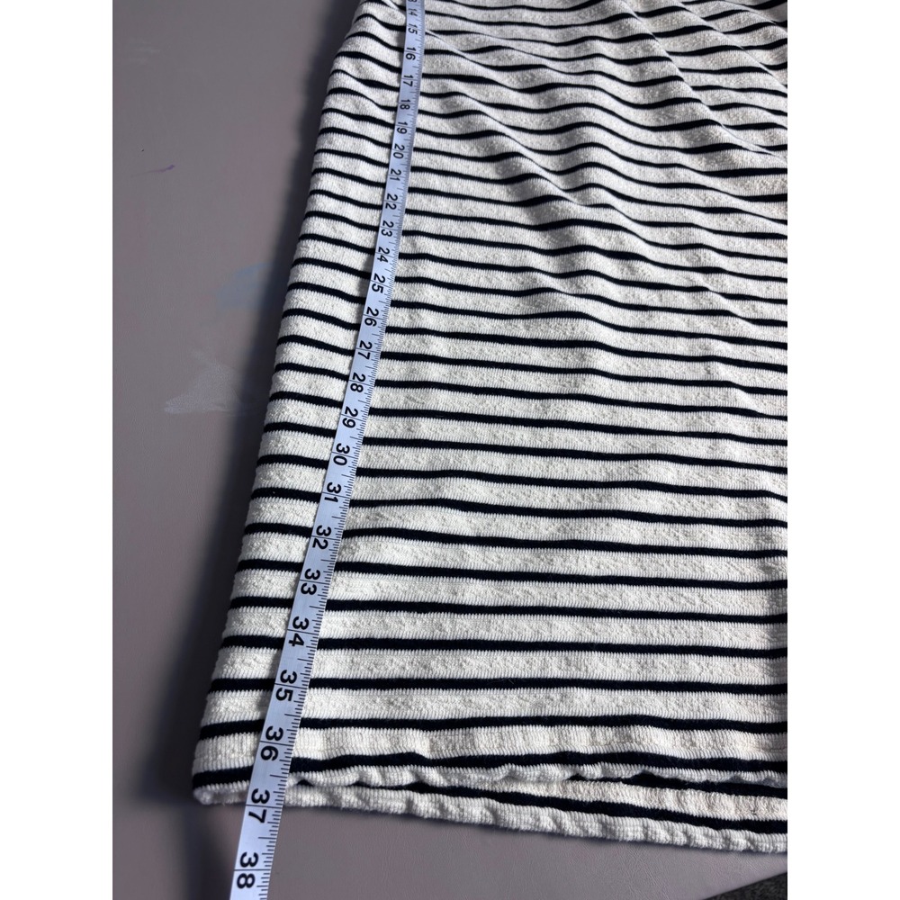 Thread & Supply  Striped Tank Midi Dress Black White‎ Knit Ribbed Sleeveless Med - Picture 14 of 15